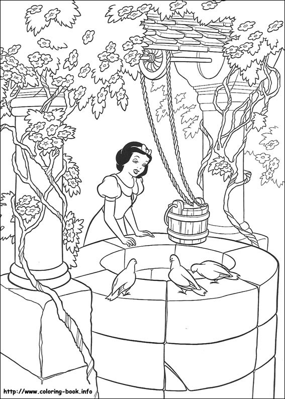 Snow White coloring picture